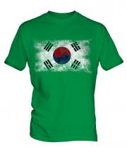 South Korea Distressed Flag Mens T-Shirt