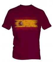 Spain Distressed Flag Mens T-Shirt