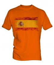 Spain Distressed Flag Mens T-Shirt
