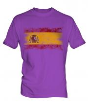 Spain Distressed Flag Mens T-Shirt