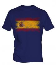 Spain Distressed Flag Mens T-Shirt