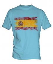 Spain Distressed Flag Mens T-Shirt