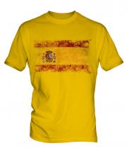 Spain Distressed Flag Mens T-Shirt