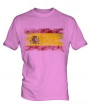 Spain Distressed Flag Mens T-Shirt