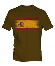 Spain Distressed Flag Mens T-Shirt