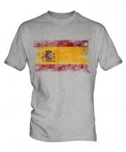 Spain Distressed Flag Mens T-Shirt