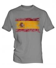 Spain Distressed Flag Mens T-Shirt