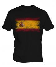 Spain Distressed Flag Mens T-Shirt