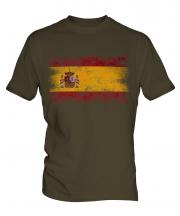 Spain Distressed Flag Mens T-Shirt