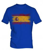 Spain Distressed Flag Mens T-Shirt
