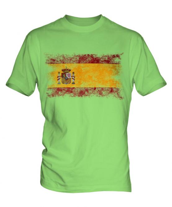 Spain Distressed Flag Mens T-Shirt
