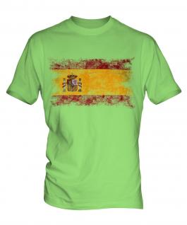 Spain Distressed Flag Mens T-Shirt