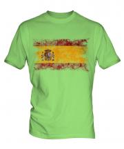 Spain Distressed Flag Mens T-Shirt