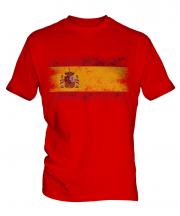 Spain Distressed Flag Mens T-Shirt