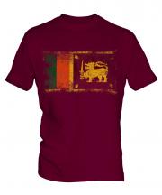 Sri Lanka Distressed Flag Mens T-Shirt