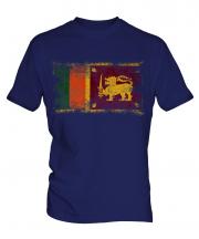 Sri Lanka Distressed Flag Mens T-Shirt