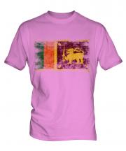 Sri Lanka Distressed Flag Mens T-Shirt