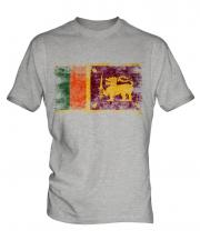 Sri Lanka Distressed Flag Mens T-Shirt