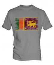 Sri Lanka Distressed Flag Mens T-Shirt