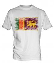 Sri Lanka Distressed Flag Mens T-Shirt