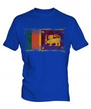 Sri Lanka Distressed Flag Mens T-Shirt