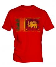 Sri Lanka Distressed Flag Mens T-Shirt