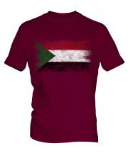 Sudan Distressed Flag Mens T-Shirt