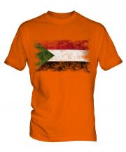 Sudan Distressed Flag Mens T-Shirt