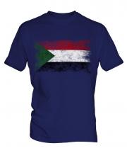 Sudan Distressed Flag Mens T-Shirt