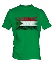 Sudan Distressed Flag Mens T-Shirt