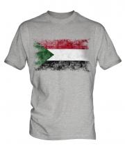 Sudan Distressed Flag Mens T-Shirt