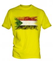 Sudan Distressed Flag Mens T-Shirt