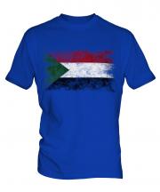 Sudan Distressed Flag Mens T-Shirt