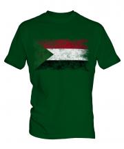 Sudan Distressed Flag Mens T-Shirt