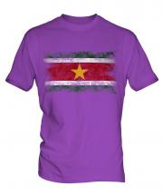 Suriname Distressed Flag Mens T-Shirt