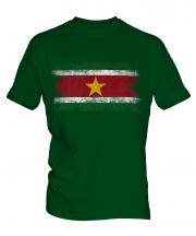 Suriname Distressed Flag Mens T-Shirt