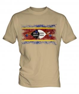Swaziland Distressed Flag Mens T-Shirt
