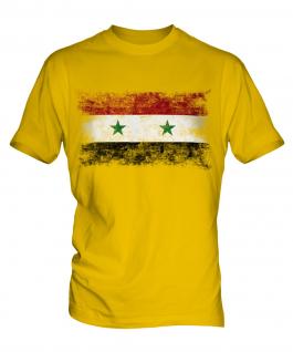 Syria Distressed Flag Mens T-Shirt