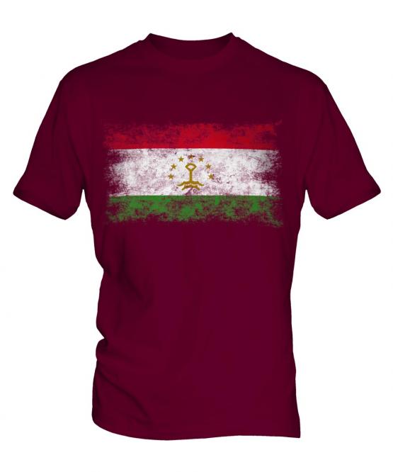 Tajikistan Distressed Flag Mens T-Shirt