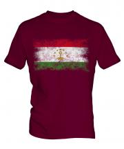 Tajikistan Distressed Flag Mens T-Shirt