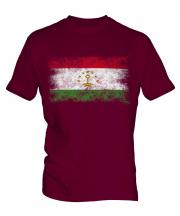 Tajikistan Distressed Flag Mens T-Shirt