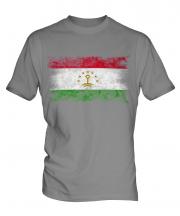 Tajikistan Distressed Flag Mens T-Shirt