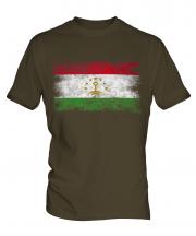 Tajikistan Distressed Flag Mens T-Shirt