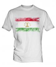 Tajikistan Distressed Flag Mens T-Shirt