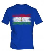 Tajikistan Distressed Flag Mens T-Shirt