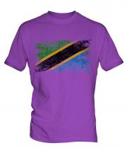 Tanzania Distressed Flag Mens T-Shirt