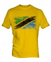 Tanzania Distressed Flag Mens T-Shirt