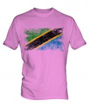 Tanzania Distressed Flag Mens T-Shirt