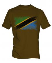 Tanzania Distressed Flag Mens T-Shirt