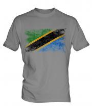 Tanzania Distressed Flag Mens T-Shirt
